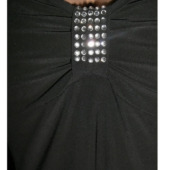 Funfash Plus Size Open Shoulders Black Dress - Picture 6 of 16